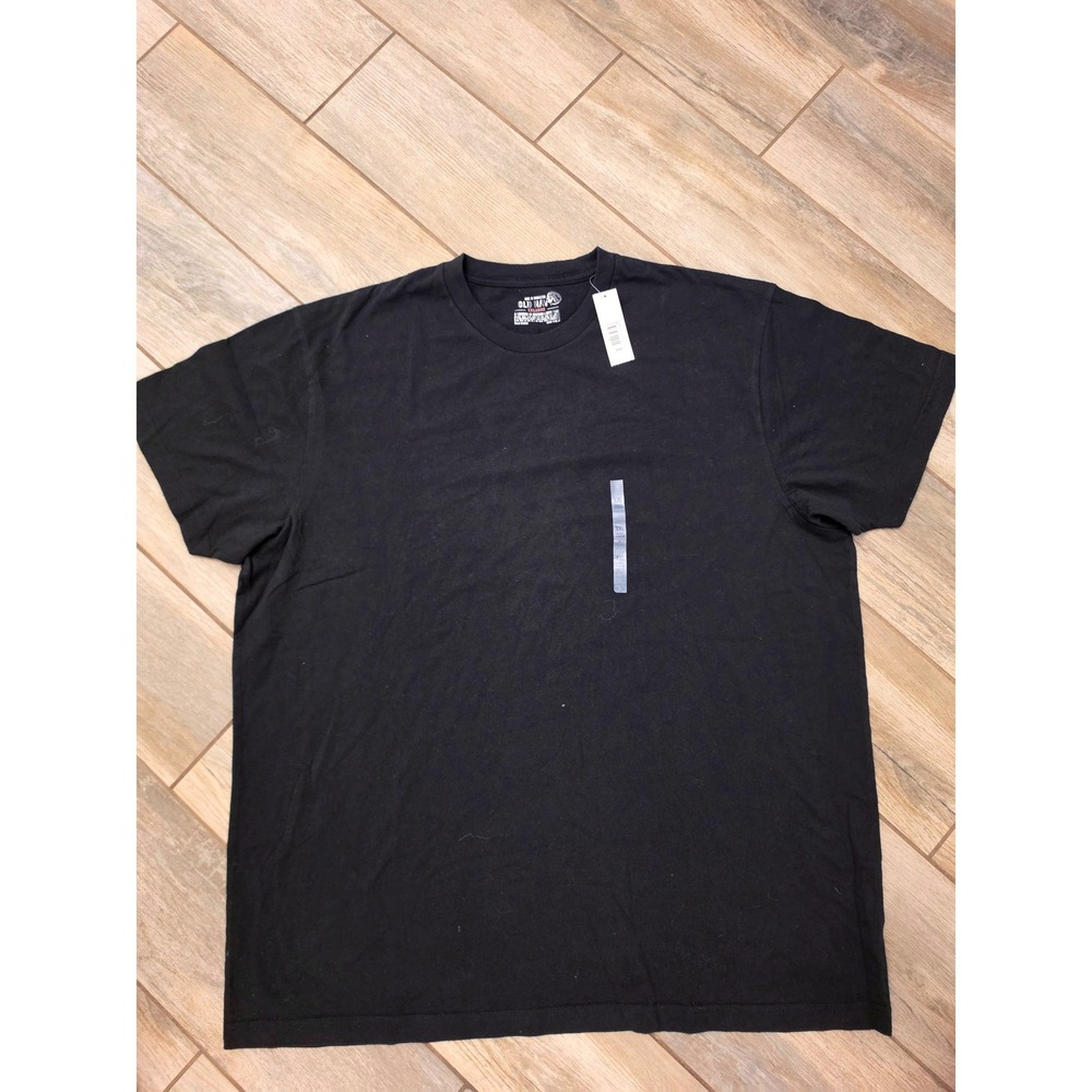 Old Navy Mens XXL Black Short Sleeve Crew Neck Cotton T-Shirt NWT 419542-03-1